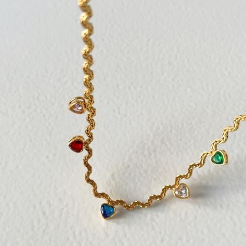 Collier en relief torsadé de haute qualité avec finition or précieux - 6