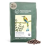 Pachamama Organic Coffee - Nicaragua Medium Roast Whole Bean Coffee - 2 lb - Farmer Owned & Regenerative