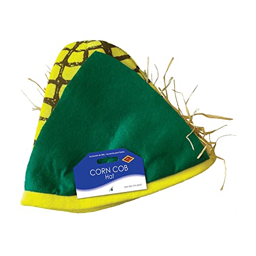 Beistle 60674 Plush Corn Cob Hat, Multicolor, Adult,Yellow/Green/Brown #TOP6