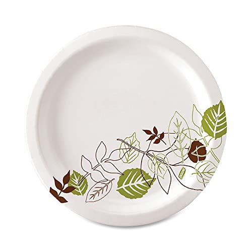 Dixie Ultra SXP9PATH Pathways Soak Proof Shield Heavyweight Paper Plates, WiseSize, 8 1/2