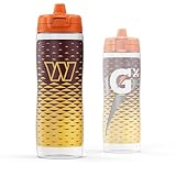 Gatorade Gx NFL Non-Slip Squeeze Bottles, 30 fl oz, Gx Hydration System