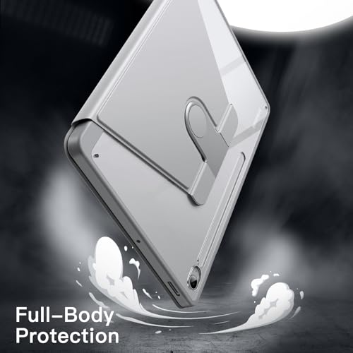 Image of JETech Rotating Cover Case for Samsung Galaxy Tab S10 FE Plus /S10 FE+ 13.1-Inch with S Pen Holder, 360 Degree Rotation Protective Stand Cover Clear Back, Auto Wake /Sleep (Silver)