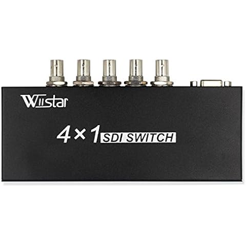 Wiistar 4x1 3Gb/s SDI Switcher with ReClock Technology, Supports SD-SDI, HD-SDI and 3G-SDI up to 1320 Ft (4 inputs and 1 Output) Cover