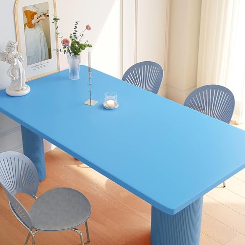 Image of Sky Blue Solid Matt Peel and Stick Wallpaper Contact Paper Wallpaper Modern Self Adhesive Wallpaper Decorative Removable 16 x 96 Inch