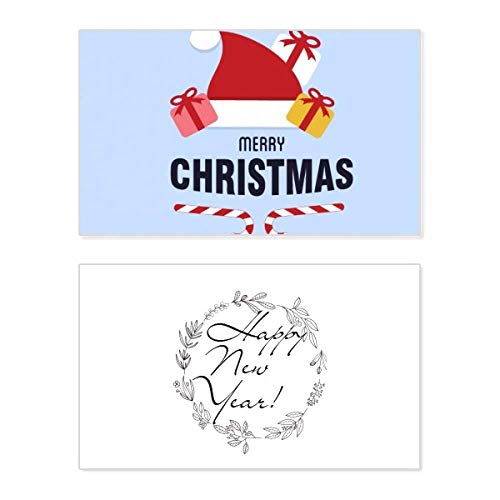 Tarjeta de Navidad con diseño de gorro de Santa Claus para compartir ilusión este año