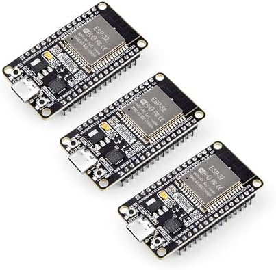ELEGOO 3PCS ESP-32 Dev Boards, ESP-WROOM-32, USB-C, WiFi Bluetoot...