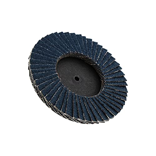 Abn 0273 Sandpaper Disc Set, 3In - T27 80 Grit High Density Zirconia Alumina 10Pk Round Sander Flat Flap Round Sanding Pads thumb #5