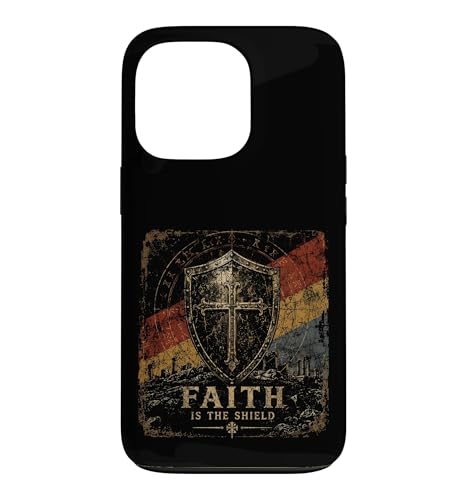 Faith Is The Shield with Christian Cross Armor �X�}�z�P�[�X iPhone 13 Pro �p