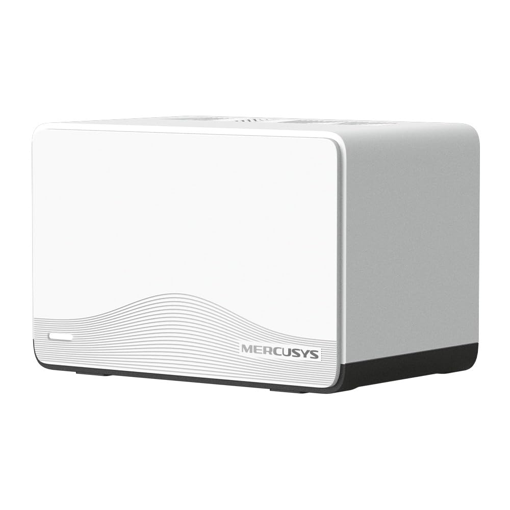 Mercusys Halo H27BE(2-Pack) - Mesh Wi-Fi 7 BE3600Mbps Dual-Band, 2.5G Puerto WAN/LAN, 2 Puertos LAN Gigabit, Cubiertos hasta 650m2, 4K-QAM, MLO, Multi-RUs, Control por App, 2 Unidades