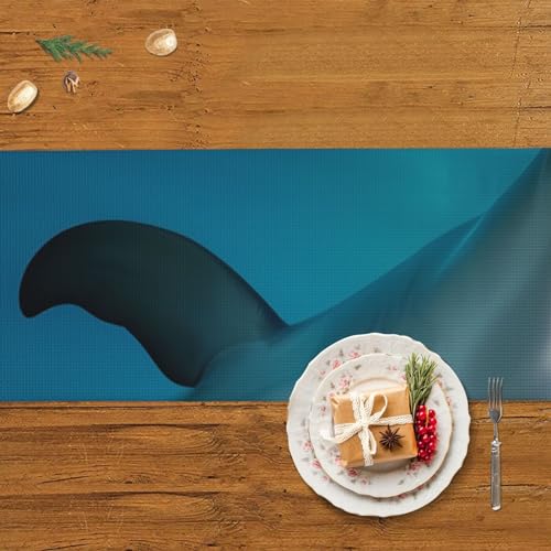 Chemin de table rustique à franges de 152 cm pour raviver une table terne