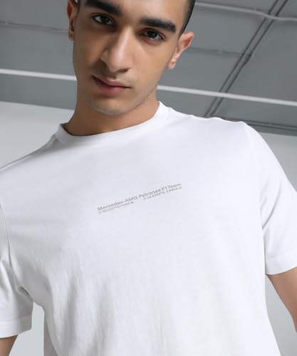 Image of Puma Men's Cotton Solid Printed MAPF1 Two Tone Polo Regular Fit T-Shirt