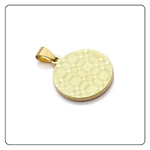 Hip Hop 18K Gold Plated Dragon Round Tag Pendant Animal Necklace,22" Box Chain4