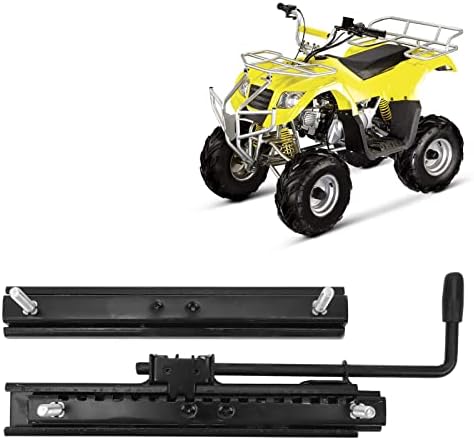 Miniatura 5 de Pista deslizante de asiento de vehículo, 2 piezas, asiento ajustable de resistencia fuerte, ajuste deslizante para Go Kart cuatro ruedas todoterreno