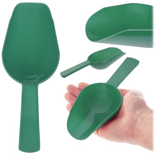 KADAX Pala de harina de plástico, pala de pesaje, pequeña pala de llenado, pala de hielo, pala de comida, pala para dosificar harina y azúcar (verde)