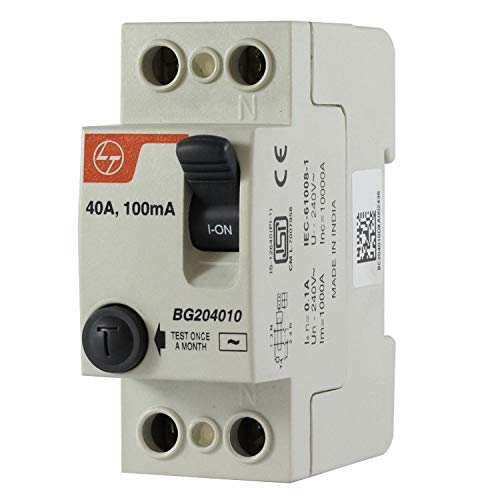 HIGHTECH L and T 25A, 2Pole Residual Current Circuit Breaker (RCCB