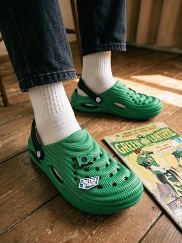Image of Bacca Bucci Men's Justice League Clogs with Back Strap, Ventilated Upper, Textured EVA Sole, Slip-On Casual Walking Sandals Outdoor Use
