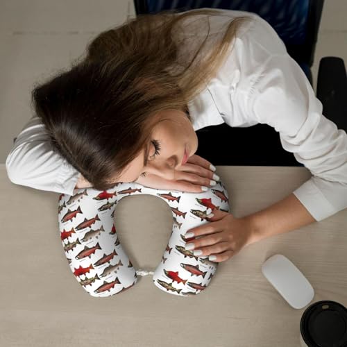 Almohada de espuma viscoelástica 25 cm x 30 cm para viaje miniatura 7