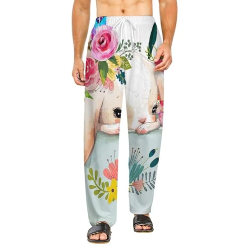 Pantalon vêtements de nuit femme Fleur De Lapin avec poches