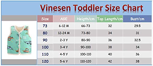 Baby Girl Soft Polar Fleece Lightweight Vest Snaps Closure Waistcoat Outerwear Polyester Plus Cotton Vests 3-4 Years Brown Zebra #TOP6