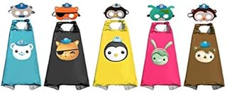 5 Sets Octonauts Costumes Cosplay Capes and Masks for Kids Party - Birthday DIY Dress Up