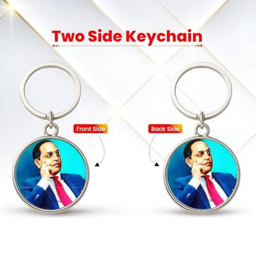 Image of MG | Protective Evil Eye /Spiritual Symbols /Om /Motivational Keychains | Double-Sided Metal Key Ring | Good Luck and devine Charm for Car, Bike, Home & Office