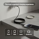 STATIK MagStack Pro kabel do ładowania USB C, zorganizowany kabel magnetyczny bez bałaganu, szybki transfer danych 100 W, magnetyczny kabel do ładowania od C do C, 2 m