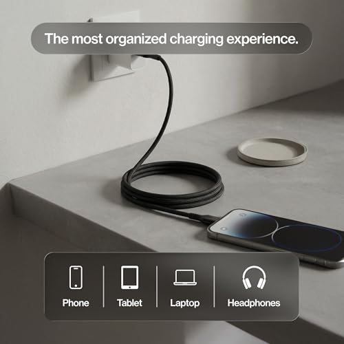 Image of Statik MagStack Pro USB C to USB C Cable, Magnetic Type C Charger Fast Charging Cord, On The Go Magnetic Charging Cable for Car, Compatible with iPhone, iPad & Android, 100W 3FT (Pack of 3)