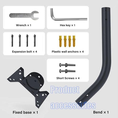 Support d'antenne satellite extérieur fixation murale plafond et inclinaison rotative