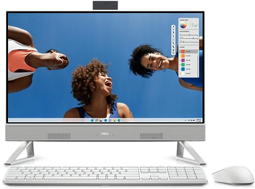 Image of Dell 2023 AIO-Inspiron-i5420 All-in-One Desktop 23.8 inch FHD 1920 x 1080 IPS Touchscreen Intel Core i7-1355U 10-Core Intel Iris Xe Graphics 32GB DDR4 2TB SSD Windows 10 Pro Wi-Fi