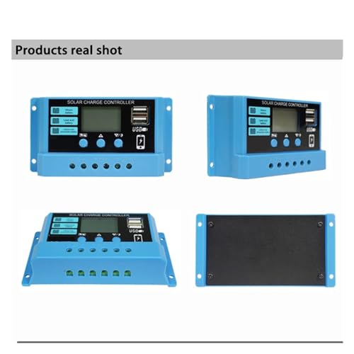 Controlador de carga solar LCD 10A para panel solar de menos de 200W 8
