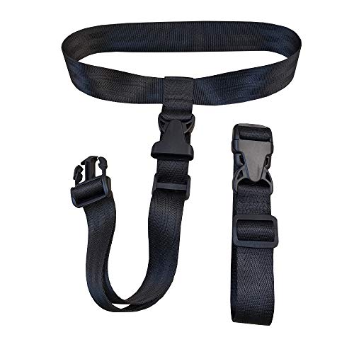 2 Pack Travel Accessories Luggage Straps - Add a Bag Suitcase Strap Belt(Black)