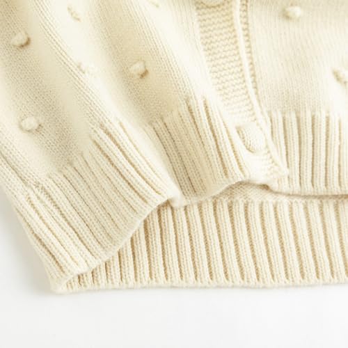 Image of Simplee kids Baby Sweater Toddler Girls Cardigan Sweater Embroidered Strawberry Knit Sweater