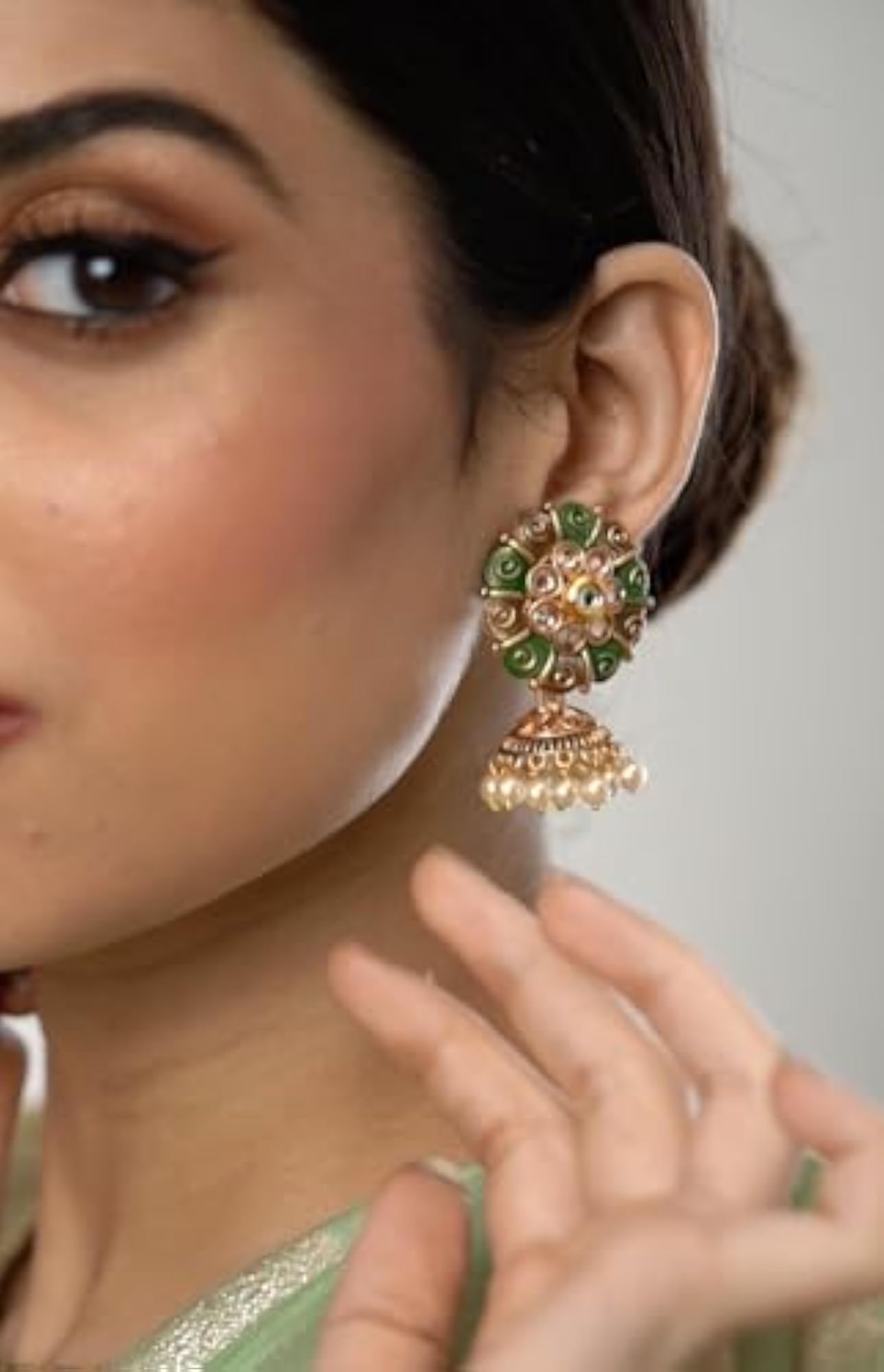 Chandbali Ethnic Earrings - Trendy Design