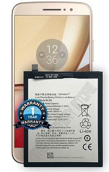 Image of THE BATTERY STORE Original BL265 Battery for Lenovo M XT1662 / XT1663 Battery with 1 Year Warranty **** (H185)