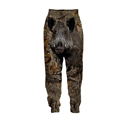 Pantalon Harajuku motif animal 3D pour un look urbain décontracté