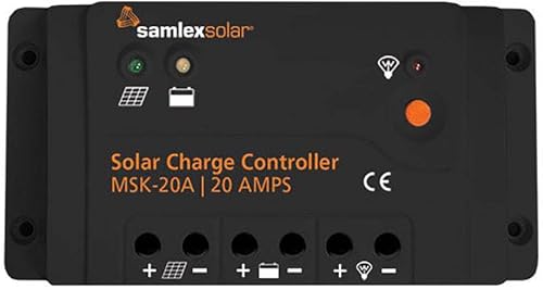 Samlex - Controlador de carga solar de 20 A (12/24 V)