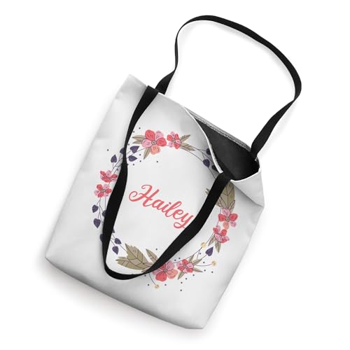 Bolso tote floral personalizado con nombre para mujeres y niñas miniatura 2