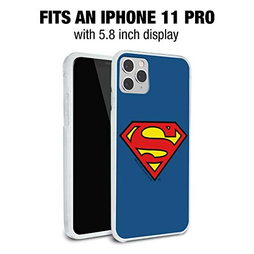 Superman Classic S Shield Logo Protective Slim Fit Hybrid Rubber Bumper Case Fits Apple Iphone 8, 8 Plus, X, 11, 11 Pro,11 Pro Max #TOP5