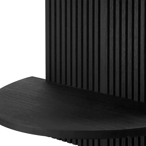 Image of American Art Decor Lunar Ledges Wall Shelf in Black - 23.75 inch x 14 inch