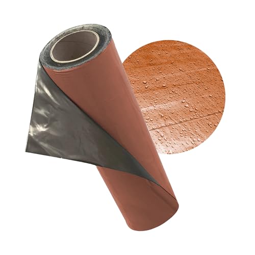 ULTINESS Dachfolie Aluminium selbstklebende Folie Ziegelrot
