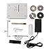 Aupitolt Mini Woodworking Table Saw, Handmade Bench Saw with 7-Speed Adjustable Power Supply 63mm HSS Circular Blade, DIY Model Crafts Cutting Tool for Cutting PCBs, Acrylics, Copper Tubes,Etc