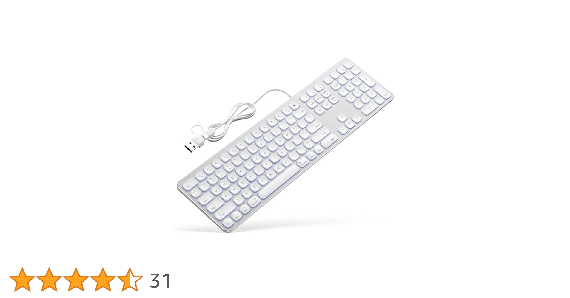 Amazon | Apple Mac OS用ホワイトアルミニウムバックライト