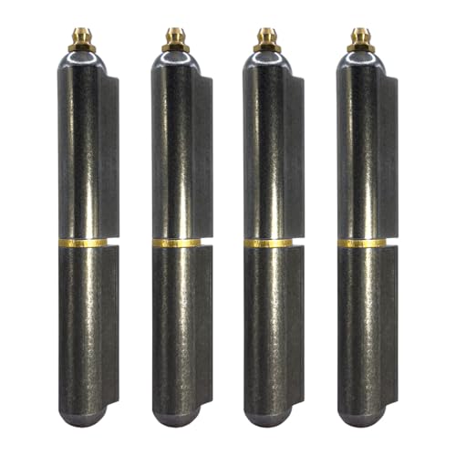 5” Inch Weldable Bullet Hinge – Heavy Duty Barrel Hinges – Weld On Gate Hinges – Weldable Door Hinges – Weld BBQ Smoker Hinge – 5.01