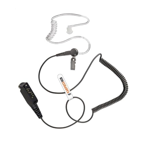 Listen only Covert Acoustic Tube Earpiece Compatible with Sepura STP8000 STP9000 Multi-Pin Radio