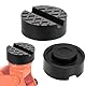 Zhenghebuy 2 Stück Gummiauflage Wagenheber,Gummi-Unterlage Auflage Ständer,Gummiauflage Hebebühne Jack Rubber Pad,Universelle Gummiauflage für Wagenheber und Hebebühnen 6.5 * 3.3cm