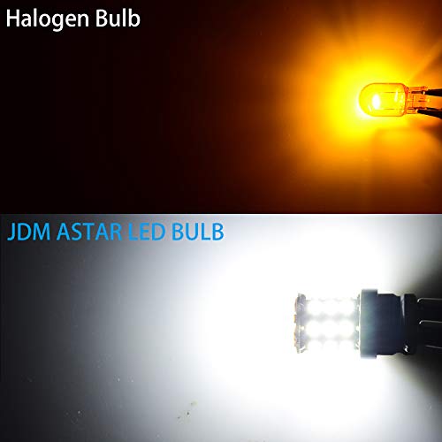 JDM ASTAR Super Bright AX-2835 Chipsets 3056 3156 3057 3157 LED Bulbs,Xenon White (Only used for backup reverse lights)