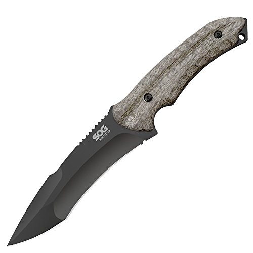 SOG Kiku Fixed Blade KU-2002 - Black TiNi 4.9