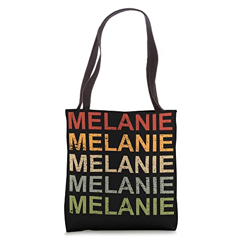 Retro Melanie Personalized Melanie Name Girl Woman Melanie Tote Bag