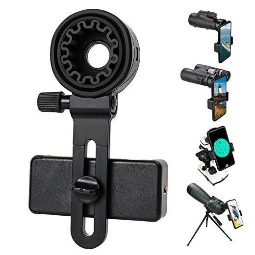 LAKWAR Telescope Phone Adapter, Universal Cell Phone Mount