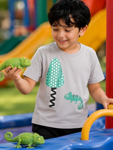 Image of Pilolo Kids Soft Cotton Lycra Pocket T-Shirt for Boy's